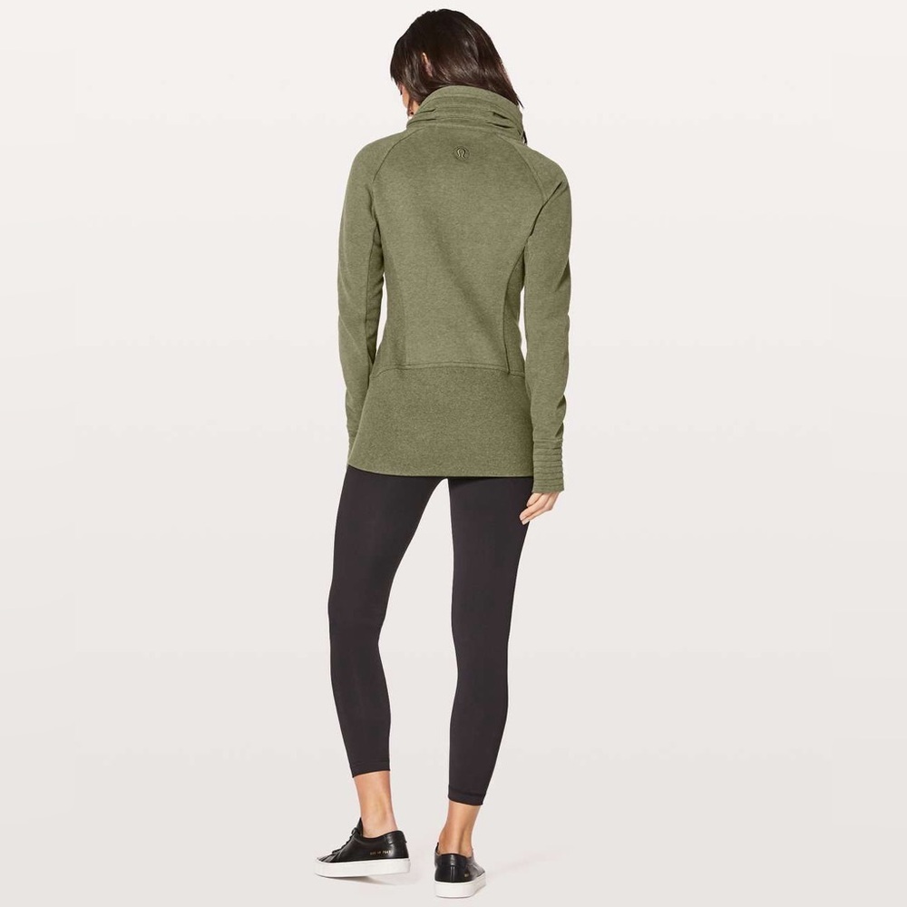 Lululemon Radiant Jacket II Heathered Fatigue Green - Picture 3 of 10